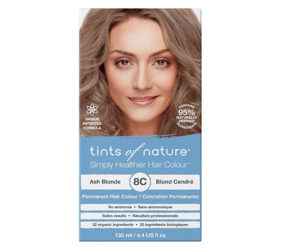 Tints of Nature 8C Ash Blonde Permanent Hair Dye