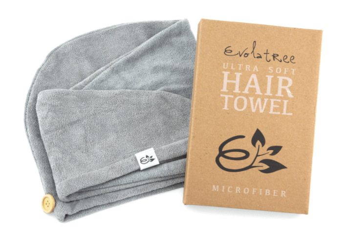 Evolatree microfiber hair towel 