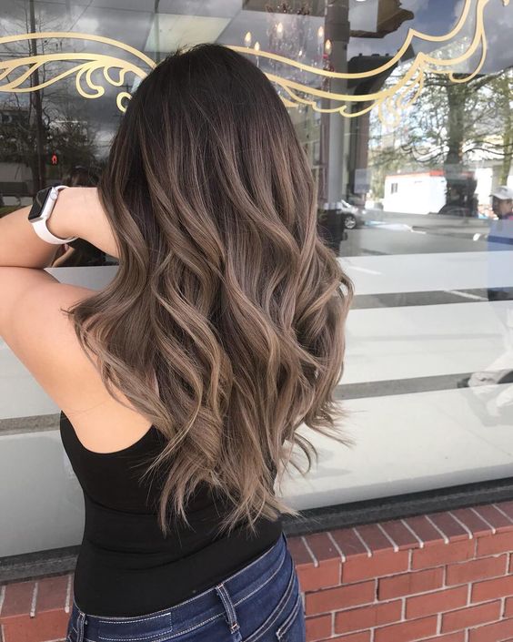 Black and Ash Brown Ombre