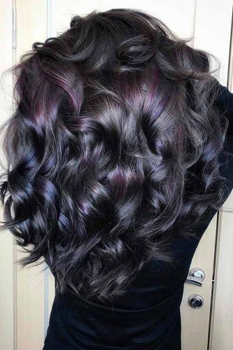 Black, Blue, and Purple Ombre