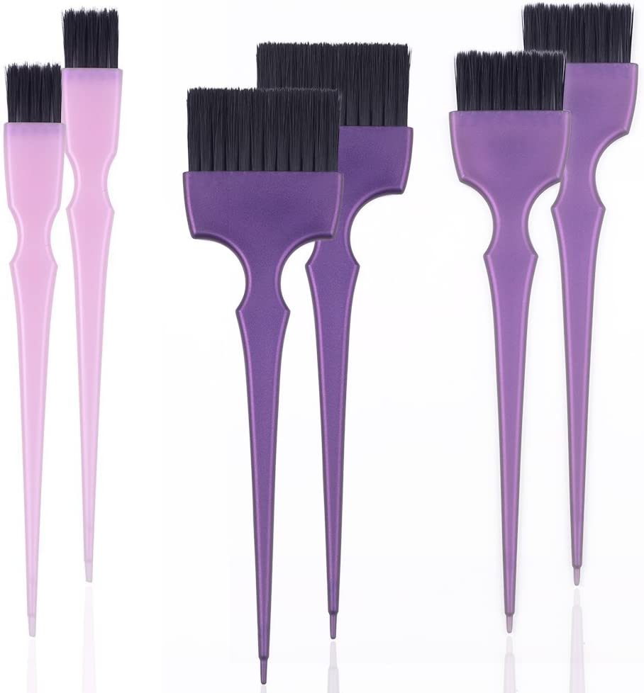 Hair Dye Coloring Brushes Kit Color Applicator Tint Brush-6 Pieces