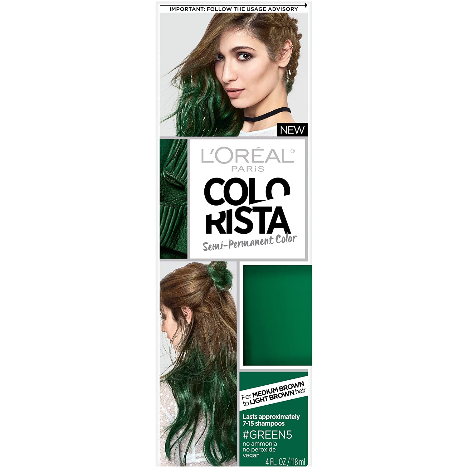 L'Oreal Paris Hair Color Colorista Semi-Permanent for Brunette Hair