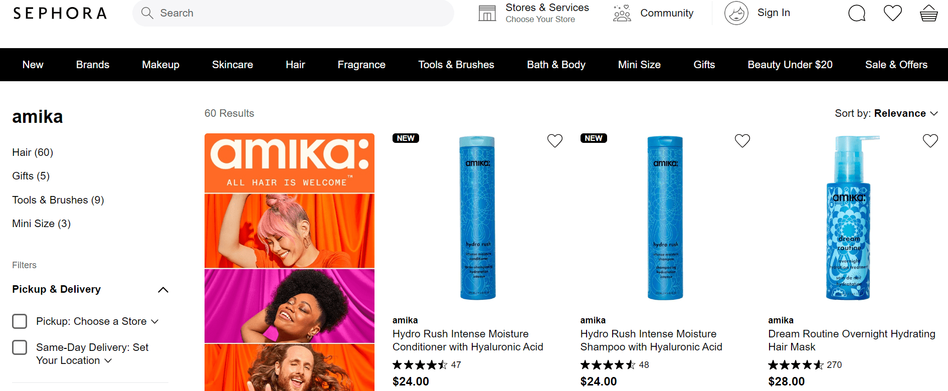 Sephora Website 