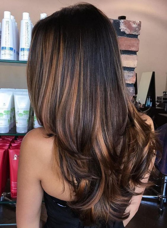 Caramel Streaky Balayage