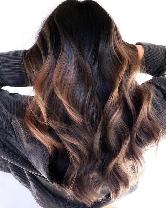 Chocolate and Multi-Tone Caramel Balayage