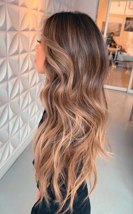 Honey Blonde and Caramel Balayage