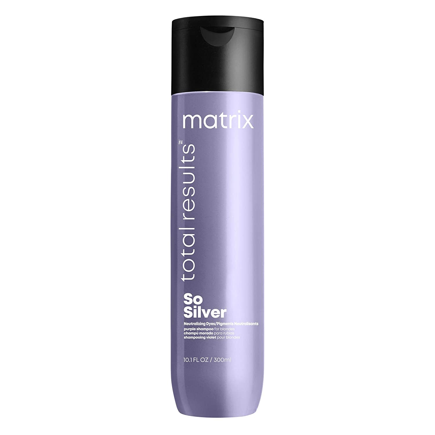 MATRIX Total Results So Silver Color Depositing Purple Shampoo For Neutralizing Yellow Tones