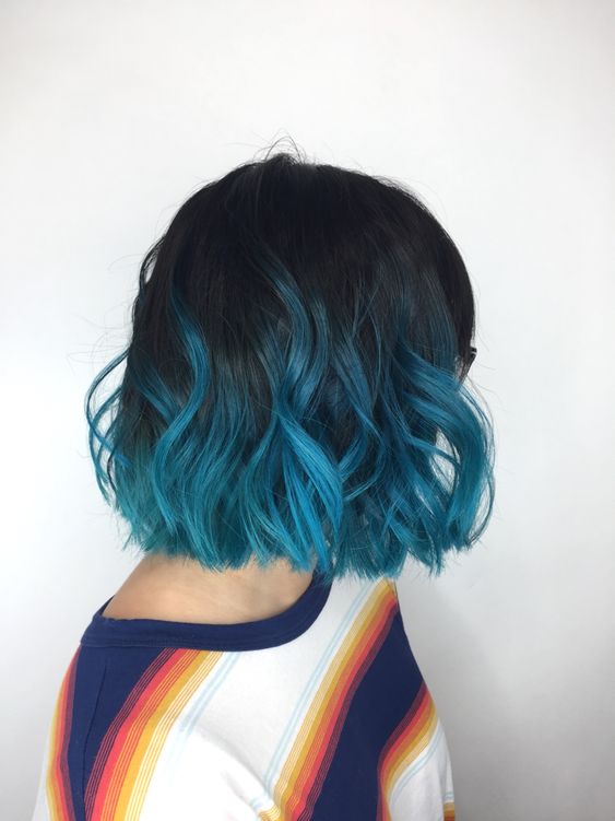 blue hair