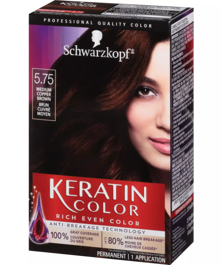 Schwarzkopf Keratin Color in Medium Copper Brown