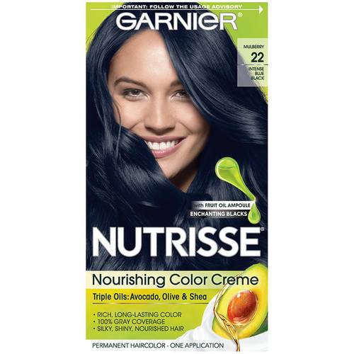 Garnier Nutrisse Nourishing Color Creme in Intense Blue Black