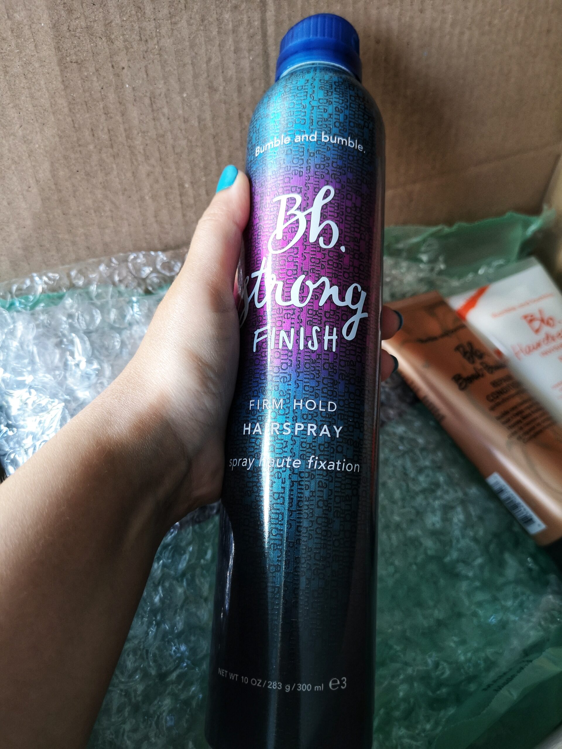 Unboxing the BB hair spray