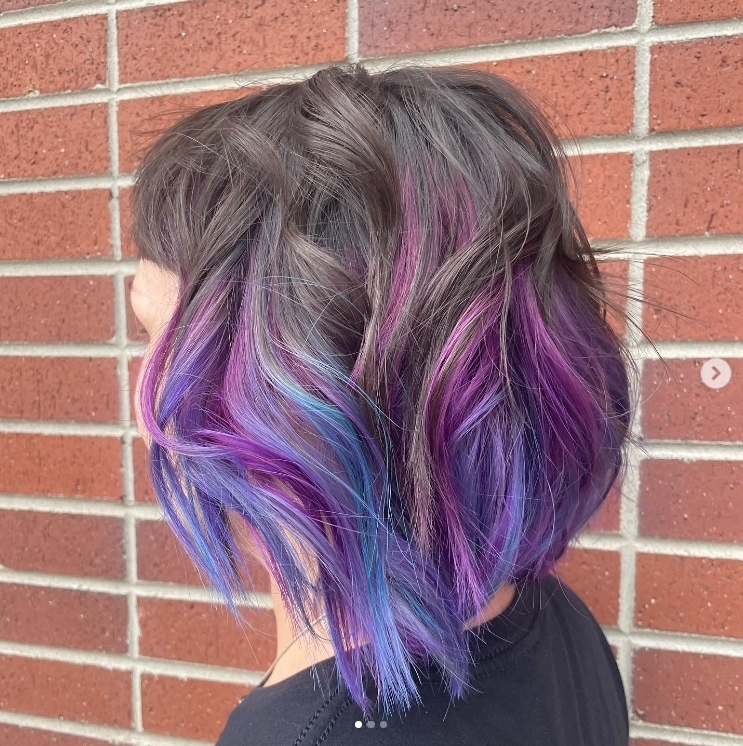 Blue and Purple Swirl