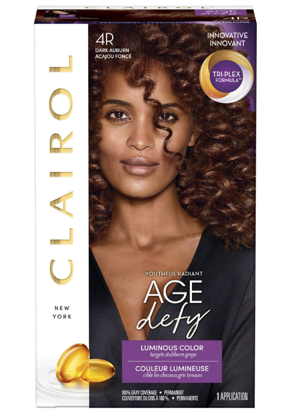 Clairol Age Defy Permanent Hair Dye in 4R Dark Auburn