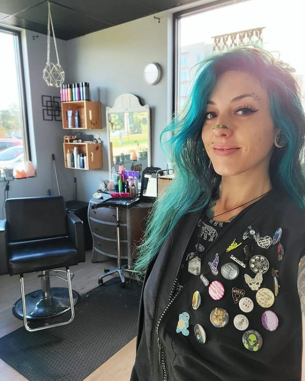 Teal Hair With Purple Roots