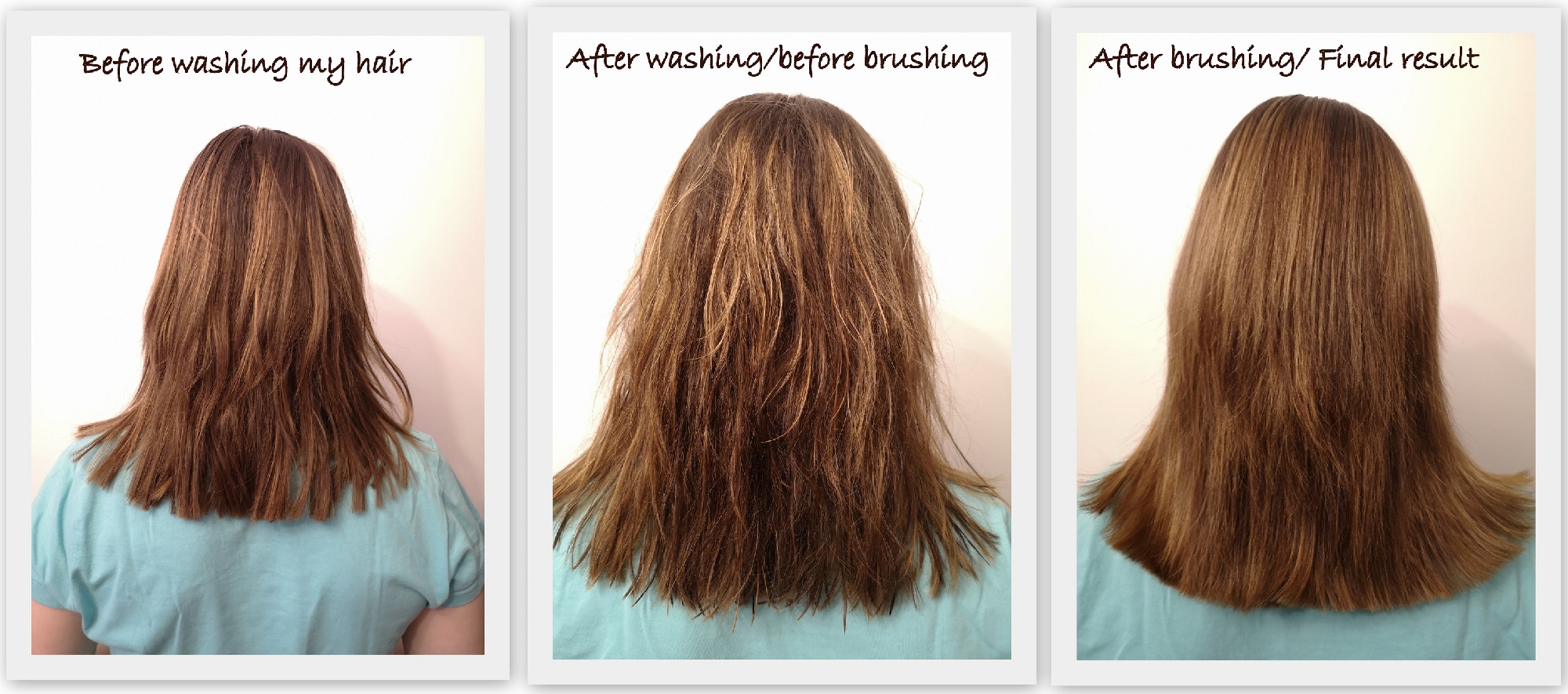 before and after with kerastase shampoo