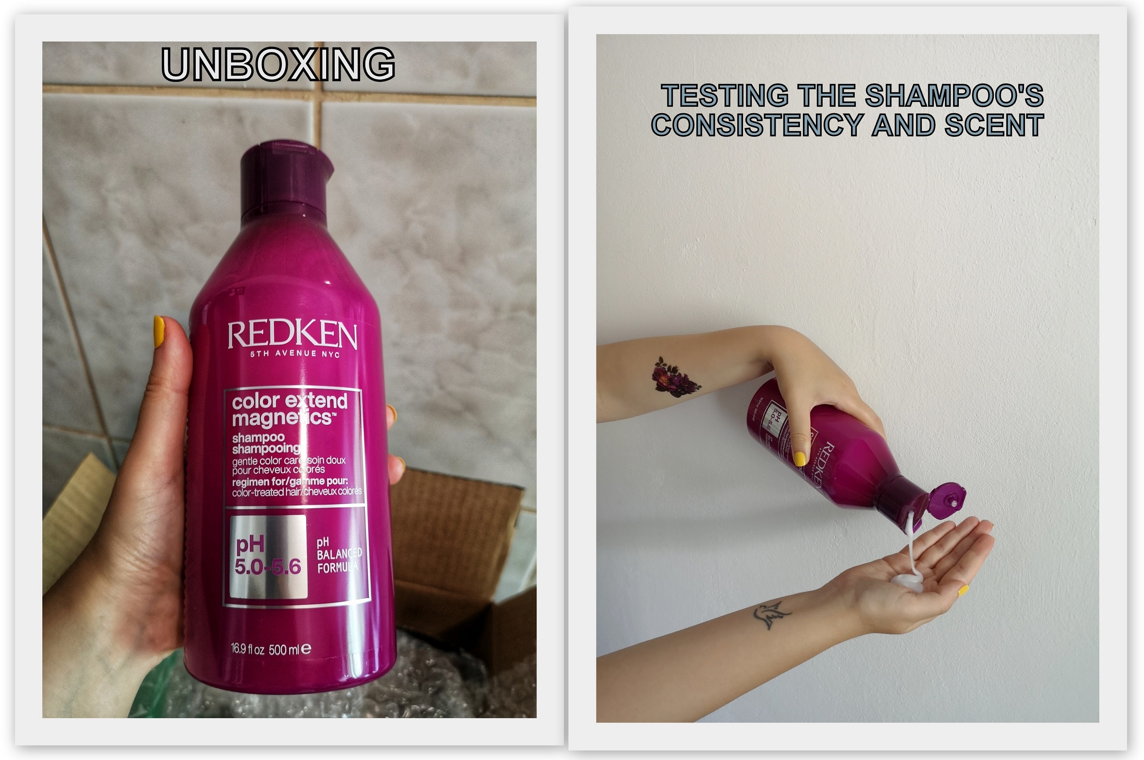 unboxing and checking out the redken shampoo