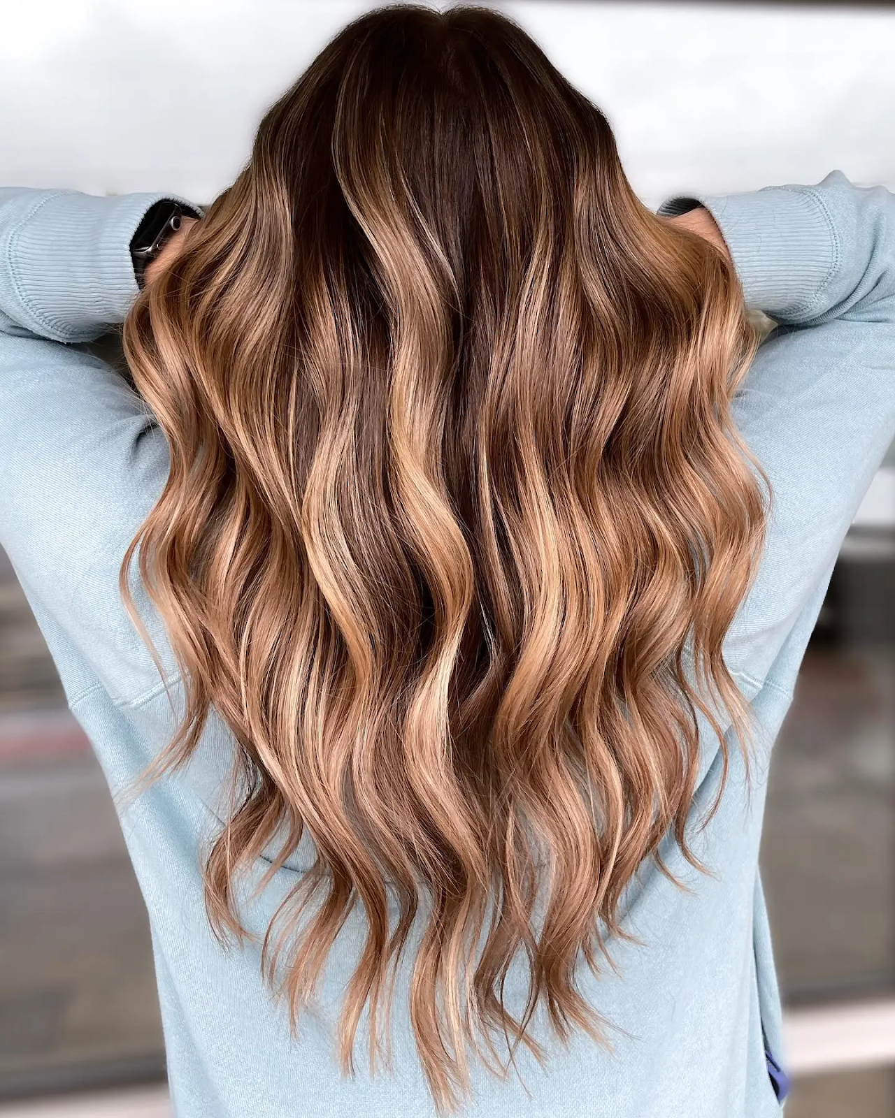 Warm Balayage and Luscious Curls