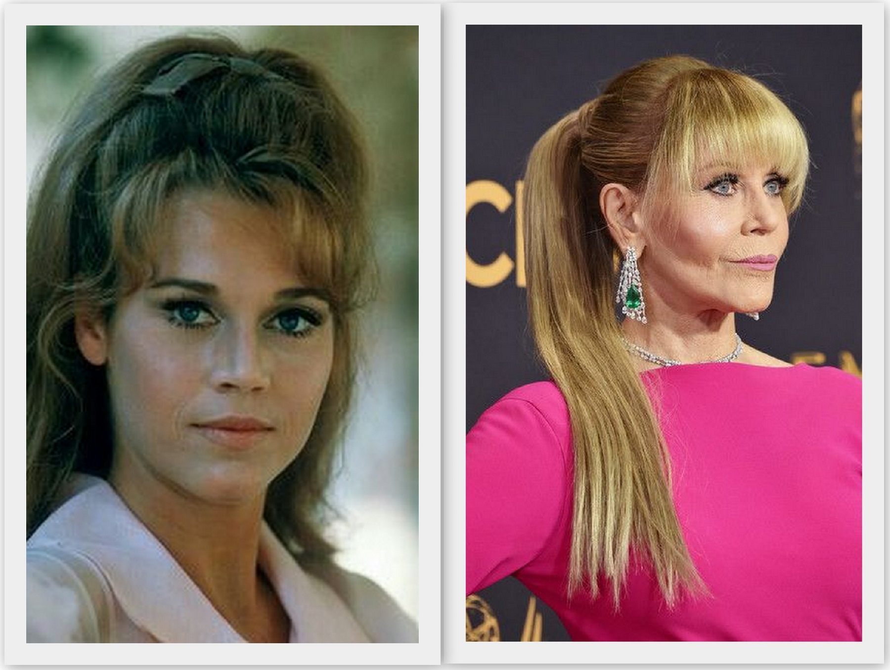 Jane Fonda Then and Now