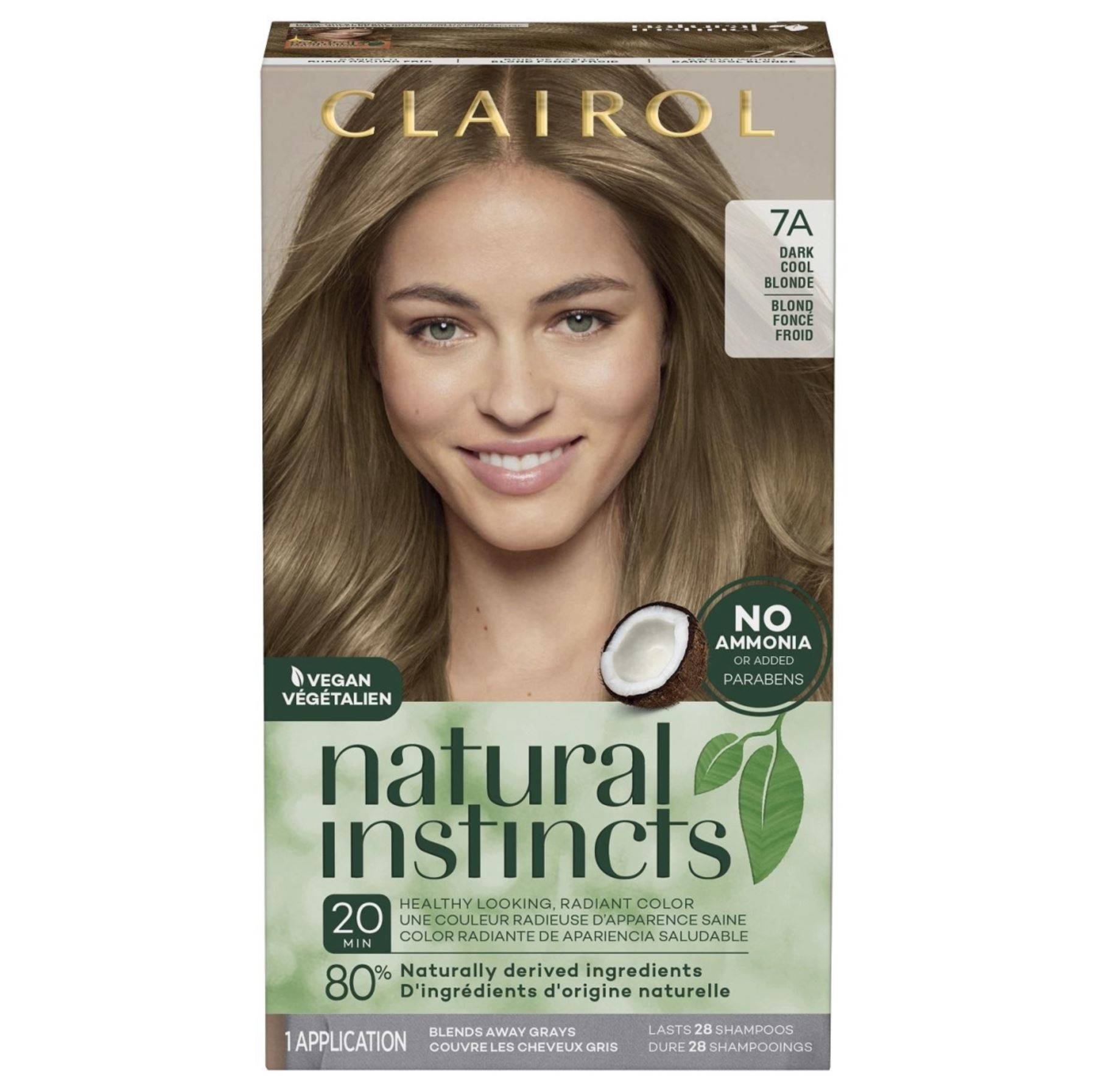 Clairol Natural Instincts in 7G Golden Honey Dark Blonde