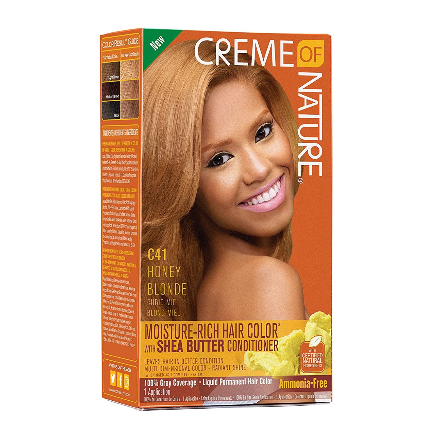 Creme of Nature Moisture Rich Hair Color Kit in C41 Honey Blonde