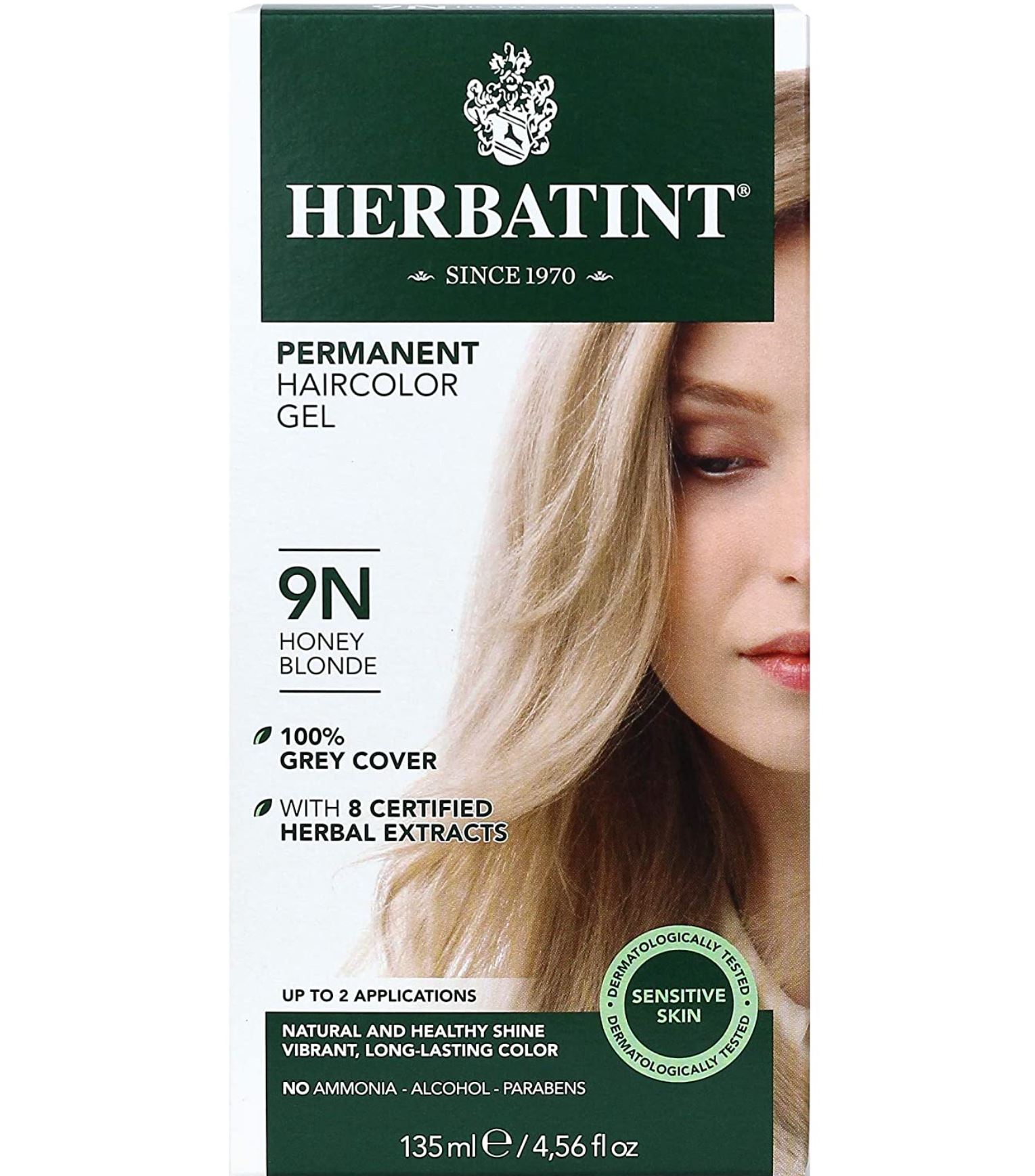 Herbatint Permanent Hair Color Gel in 9N Honey Blonde