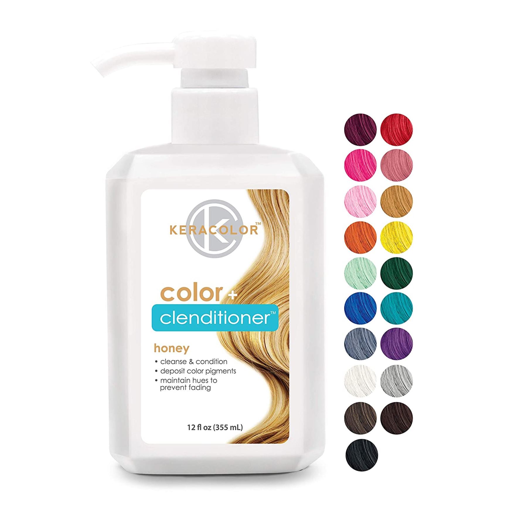 Keracolor Clenditioner Semi-Permanent Color Depositing Conditioner in Honey