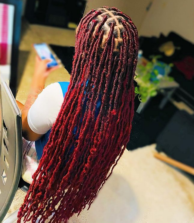 Red Soft Locs