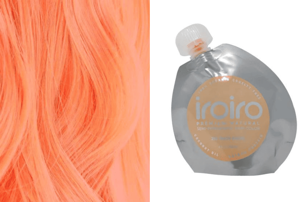 Iroiro 250 Peach Pastel Vegan Cruelty-Free Semi-Permanent Hair Color