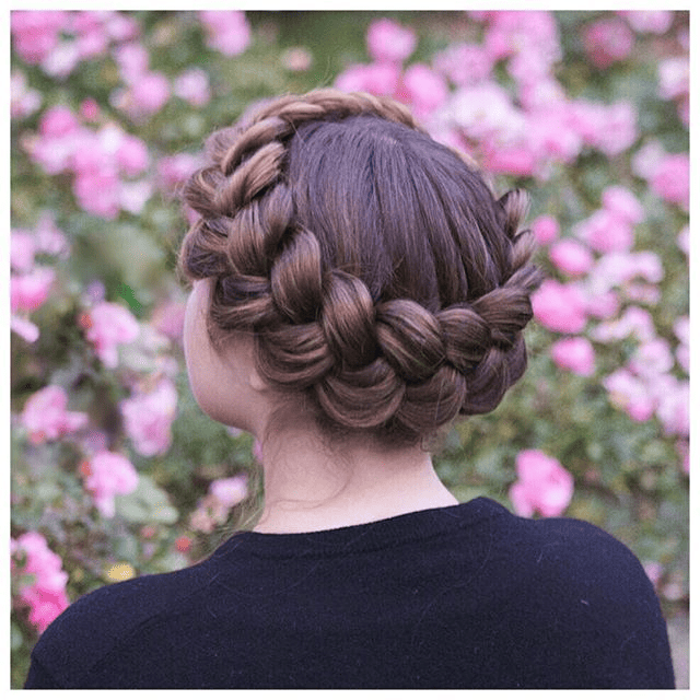 crown or halo braid