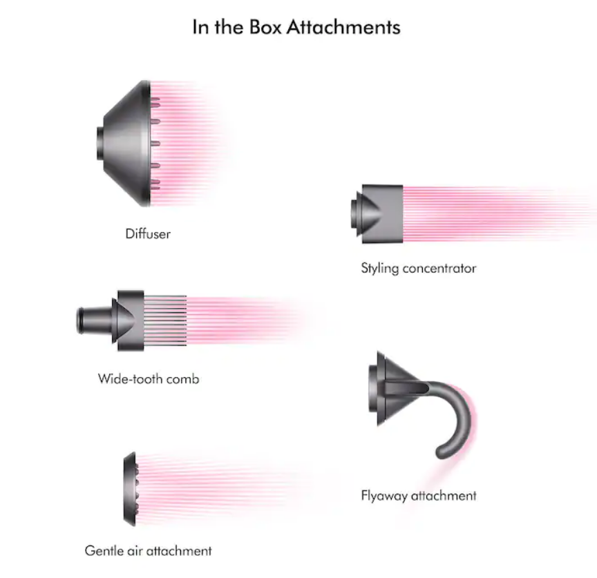 dyson supersonic box atachments