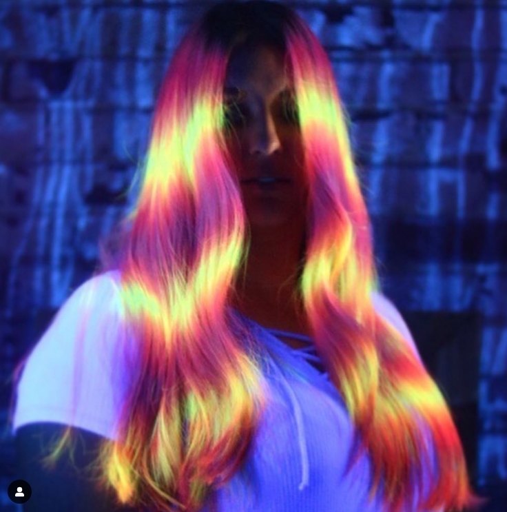 Glow-in-the-Dark Hair Dye