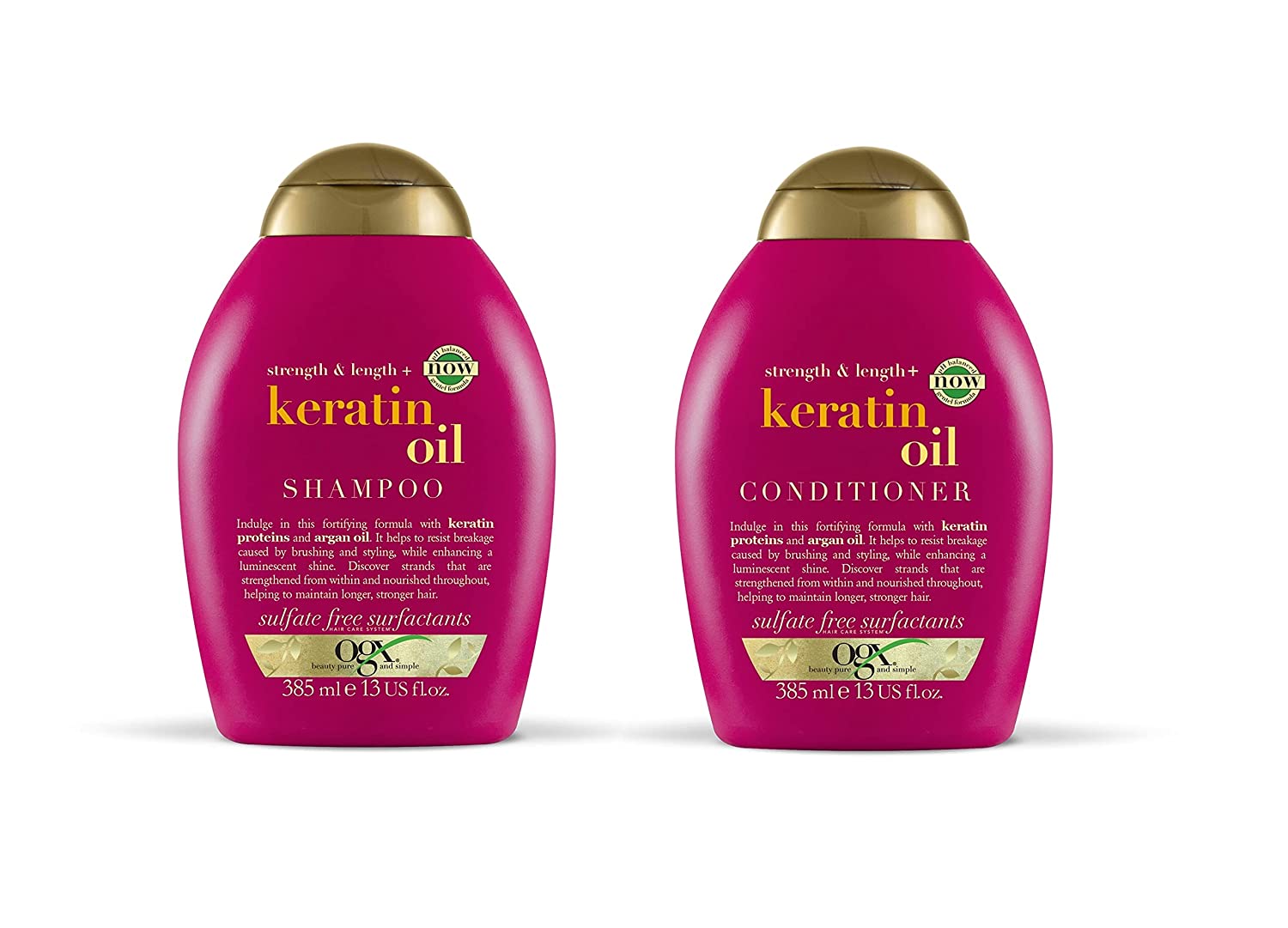 ogx keratin oil shampoo and conditioner