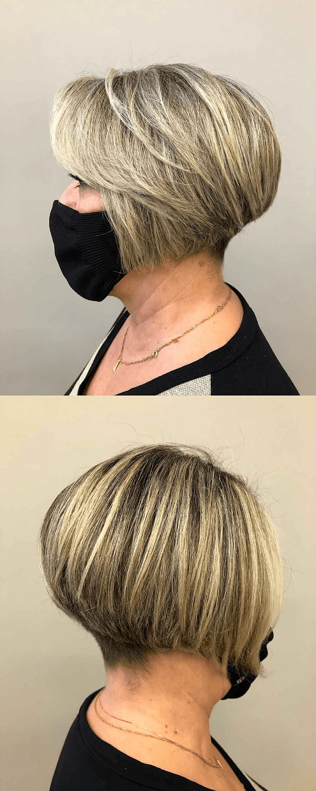 stacked inverted bob