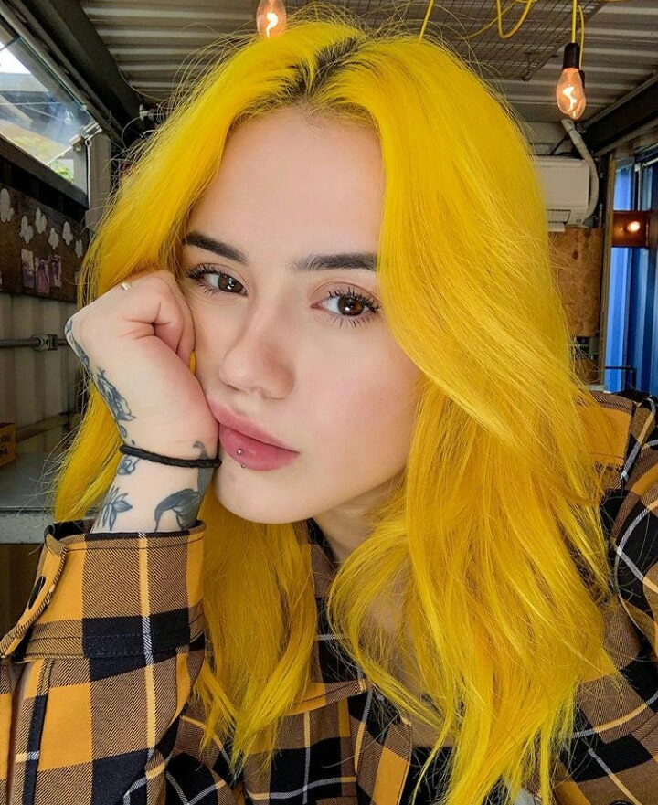 yellow hair eviedee cabelo amarelo