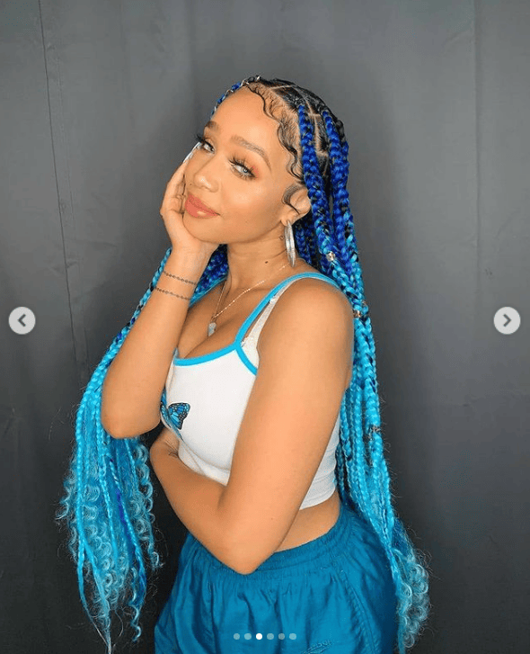 ombre knotless braids mermaid braids