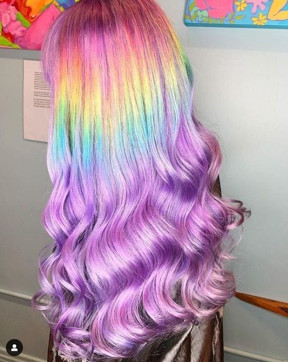 rainbow hair