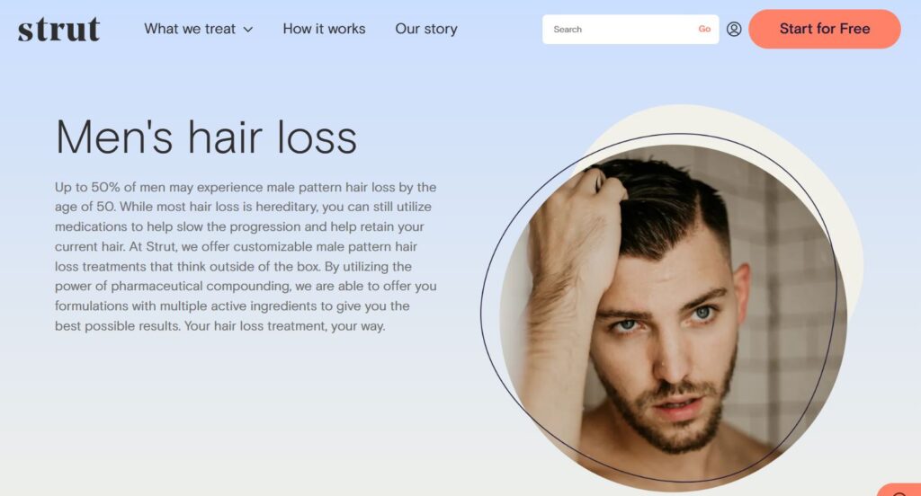 strut hair loss products