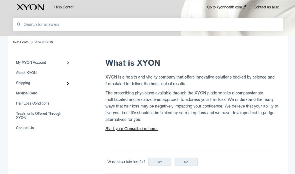 xyon website 