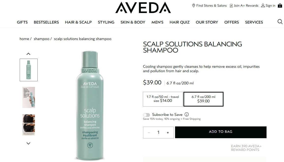 aveda site